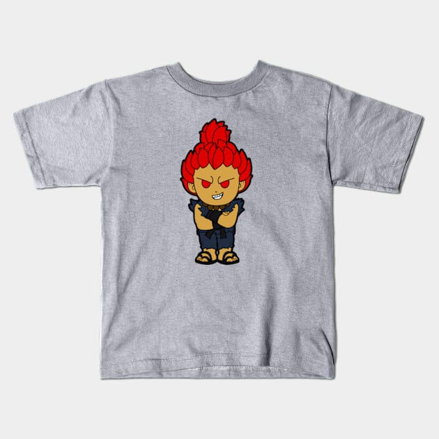 Akuma Chibi Kids T-Shirt by mighty corps studio